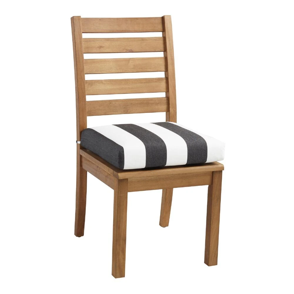 World Market Sunbrella Cabana Stripe Outdoor Chair Cushion - Image 4