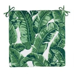 World Market Sunbrella Tropical Leaf Outdoor Chair Cushion