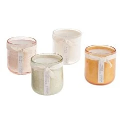 World Market Bubble Glass Botanical Scented Candle