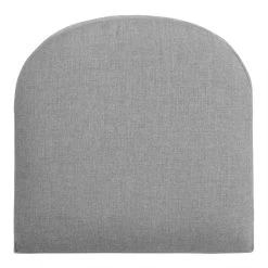 World Market Sunbrella Slate Gray Cast Gusseted Outdoor Chair Cushion