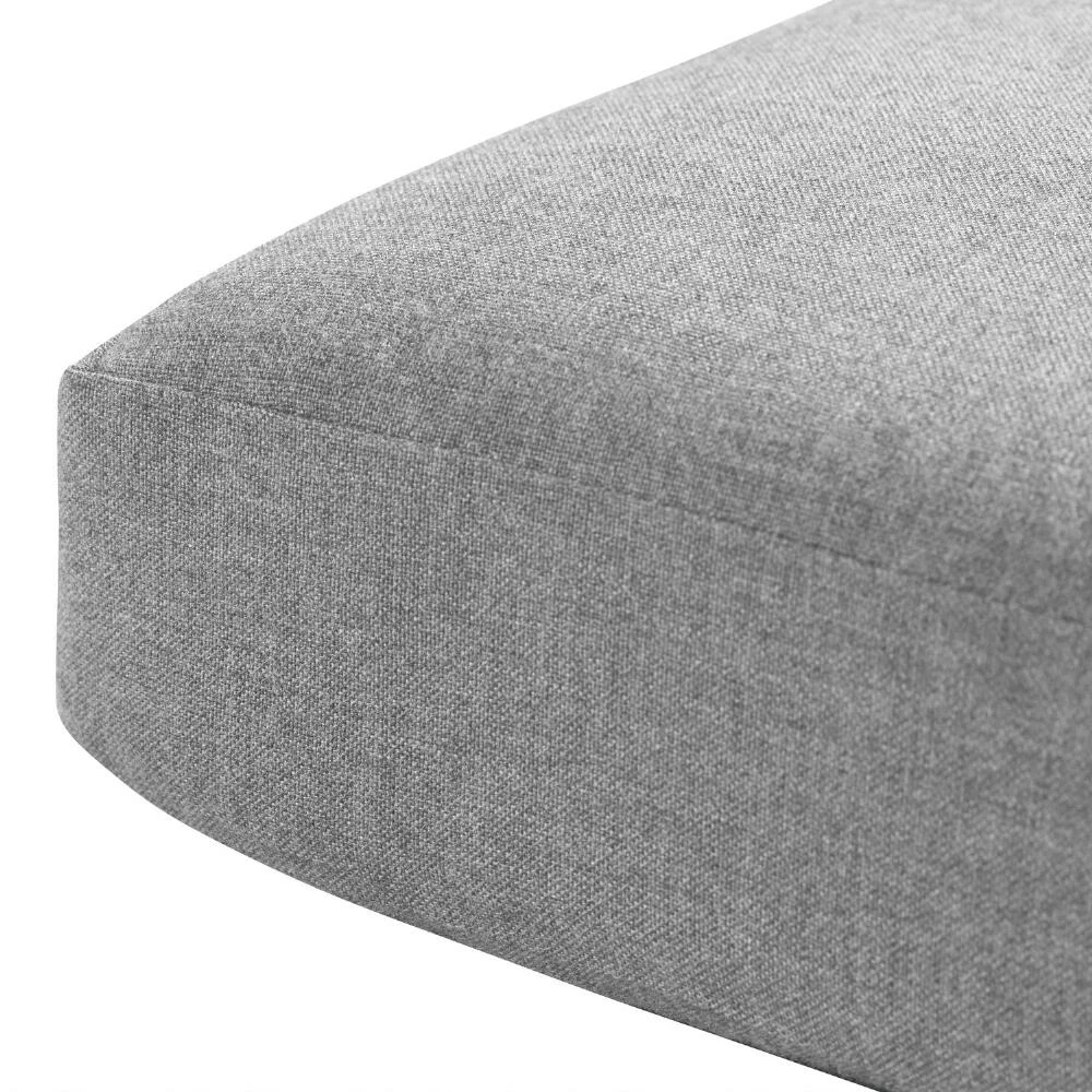 World Market Sunbrella Slate Gray Cast Gusseted Outdoor Chair Cushion - Image 2