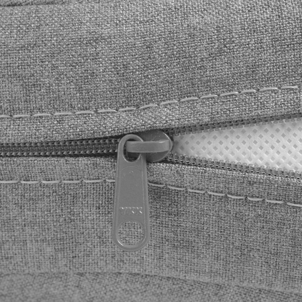 World Market Sunbrella Slate Gray Cast Gusseted Outdoor Chair Cushion - Image 3