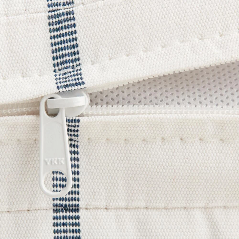 World Market Sunbrella Persimmon Stripe Gusseted Outdoor Chair Cushion - Image 3