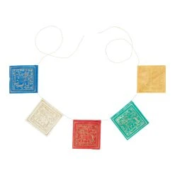 World Market Mini Paper Tibetan Prayer Flags Set of 2