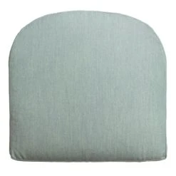 World Market Sunbrella Spa Green Canvas Gusseted Outdoor Chair Cushion