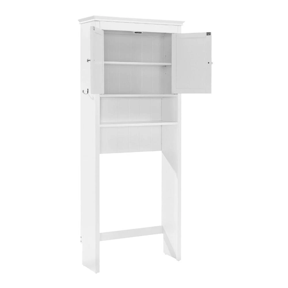 World Market White Wood Maryella Bathroom Space Saver Cabinet - Image 3