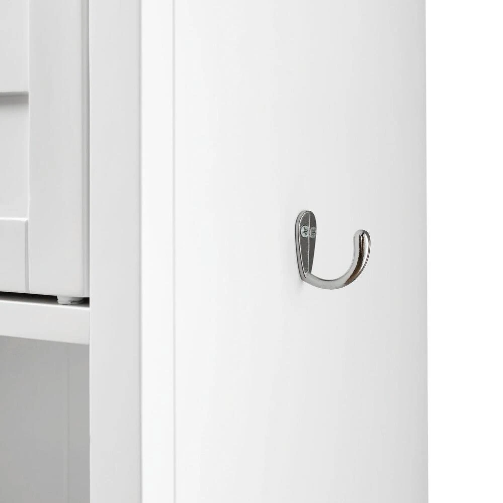 World Market White Wood Maryella Bathroom Space Saver Cabinet - Image 4