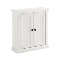World Market Delmar White Wood Bathroom Wall Cabinet