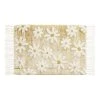 World Market Yellow And White Daisy Tufted Tassel Bath Mat