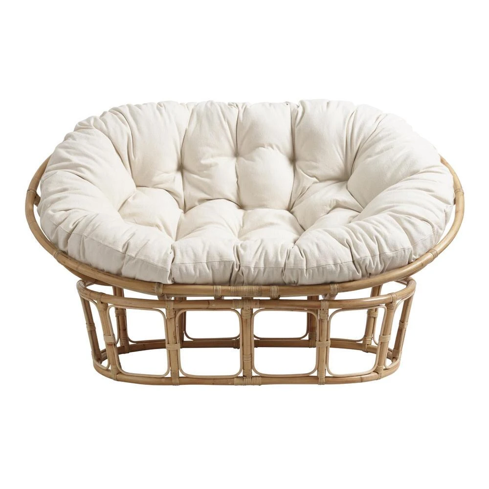 World Market Elora Ivory Double Papasan Chair Cushion - Image 3