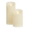 World Market Ivory Flameless Flickering LED Pillar Candle