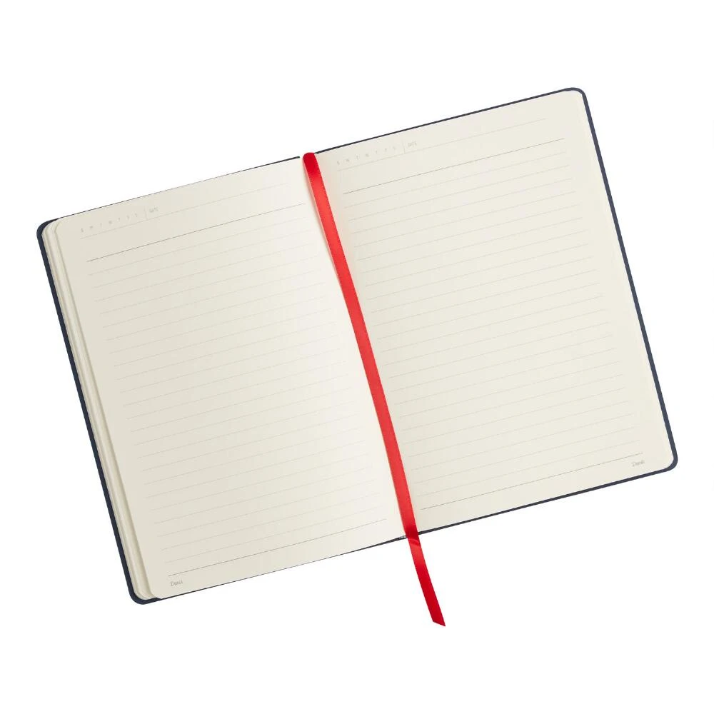 World Market Denik Indigo Blue Embroidered Floral Journal - Image 2