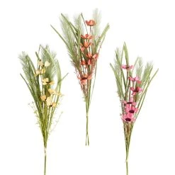 World Market Faux Cosmos Flower and Pampas Grass Bunch