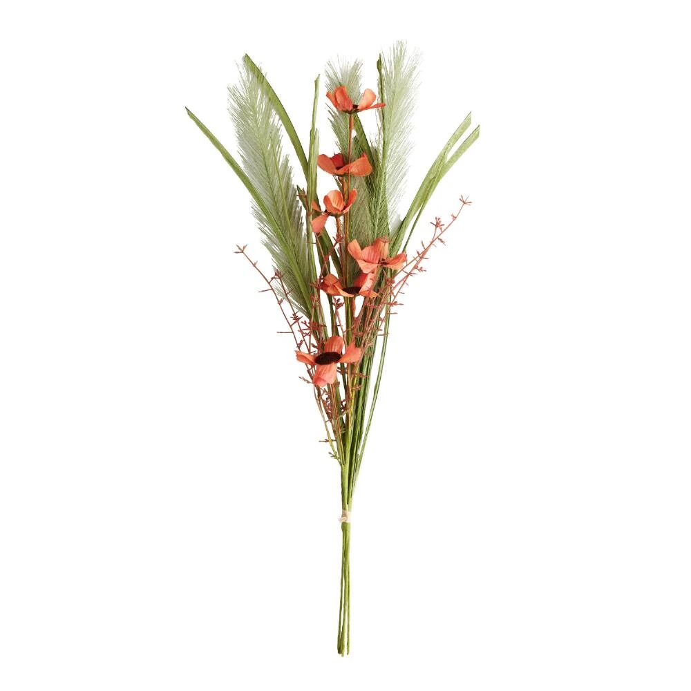 World Market Faux Cosmos Flower and Pampas Grass Bunch - Image 2