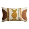 World Market Ivory and Gold Tufted Celestial Lumbar Pillow