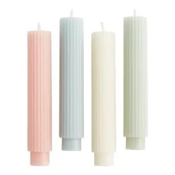 World Market Springtime Ribbed Taper Candles 2 Pack