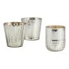 World Market Silver Mercury Glass Votive Candle Holder Set Of 3
