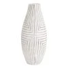World Market Large White Textured Ecomix Vase