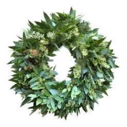 World Market Fresh Bay Leaf, Eucalyptus and Rosemary Wreath