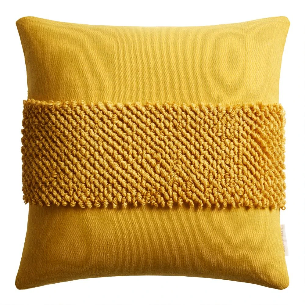 World Market Woven Loop Indoor Outdoor Throw Pillow - Image 5