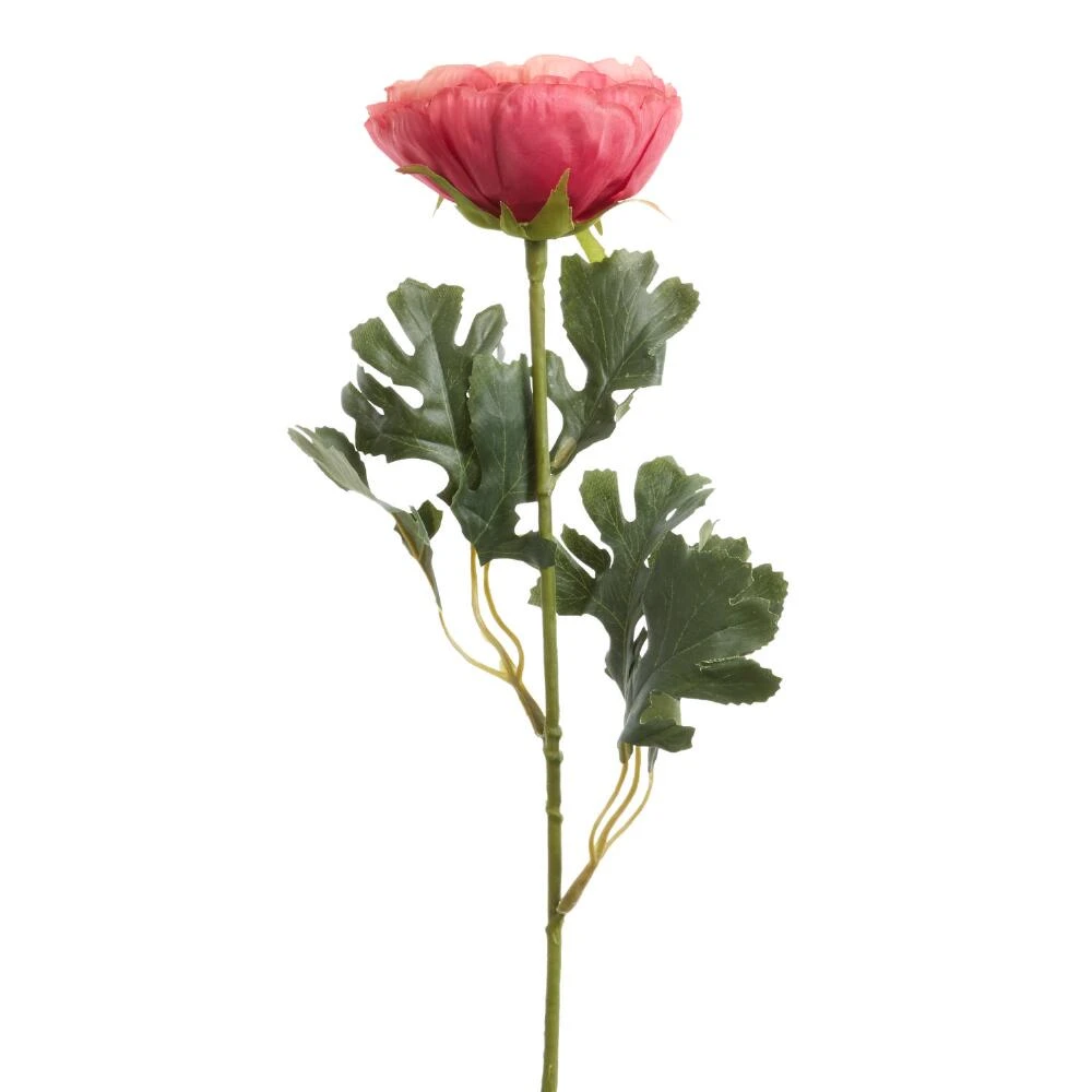World Market Fuchsia Faux Ranunculus Stem