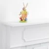 World Market Wooden Easter Bunny Painter Nutcracker Decor