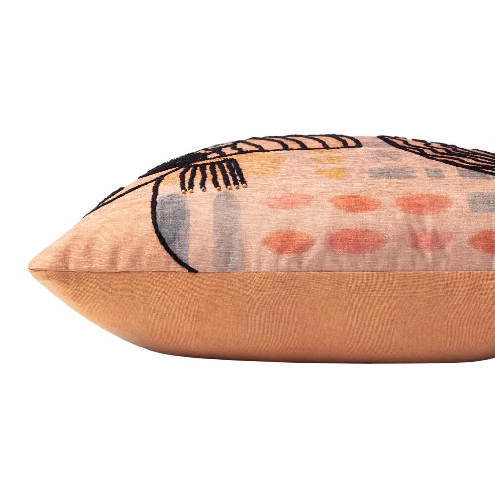 World Market Justina Blakeney Agatha & Oona Terracotta Throw Pillow - Image 2