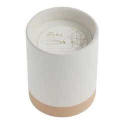 World Market Crystal Quartz Two Tone Ceramic Scented Candle