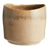 World Market Tan Ombre Reactive Glaze Ceramic Planter