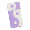World Market White And Lavender Yin Yang Terry Hand Towel
