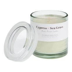 World Market Spring Spa Cypress and Seagrass Scented Candle