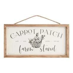 World Market Carrot Patch Farm Stand Sign Decor