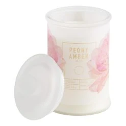 World Market Tall Spring Botanicals Peony and Amber Scented Candle
