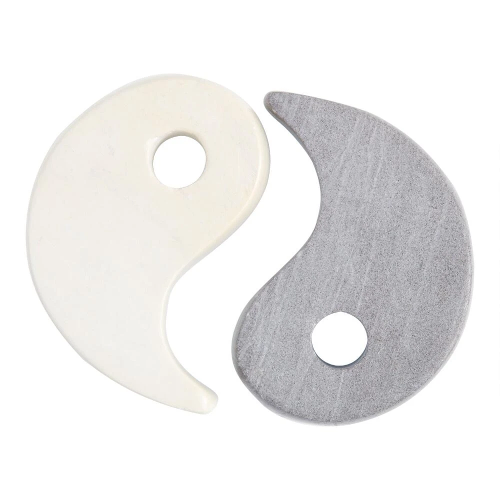 World Market Kisii Natural Soapstone Yin Yang Decor - Image 2