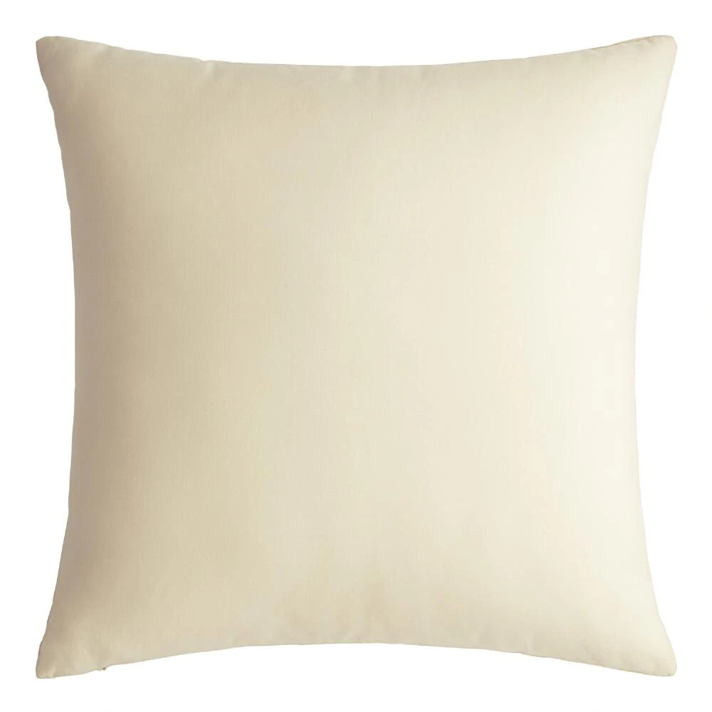 World Market Oatmeal And White Bunny Rabbit Pom Tail Throw Pillow - Image 2