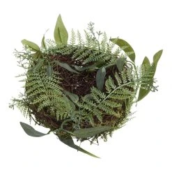 World Market Natural Twig And Faux Fern Nest
