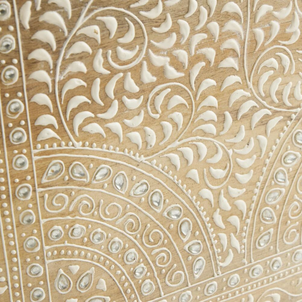 World Market CRAFT Carved Wood Elephant Floor Decor - Image 3