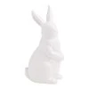 World Market Matte White Ceramic Bunny Decor
