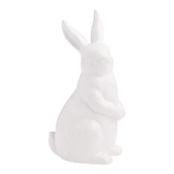 World Market Matte White Ceramic Bunny Decor