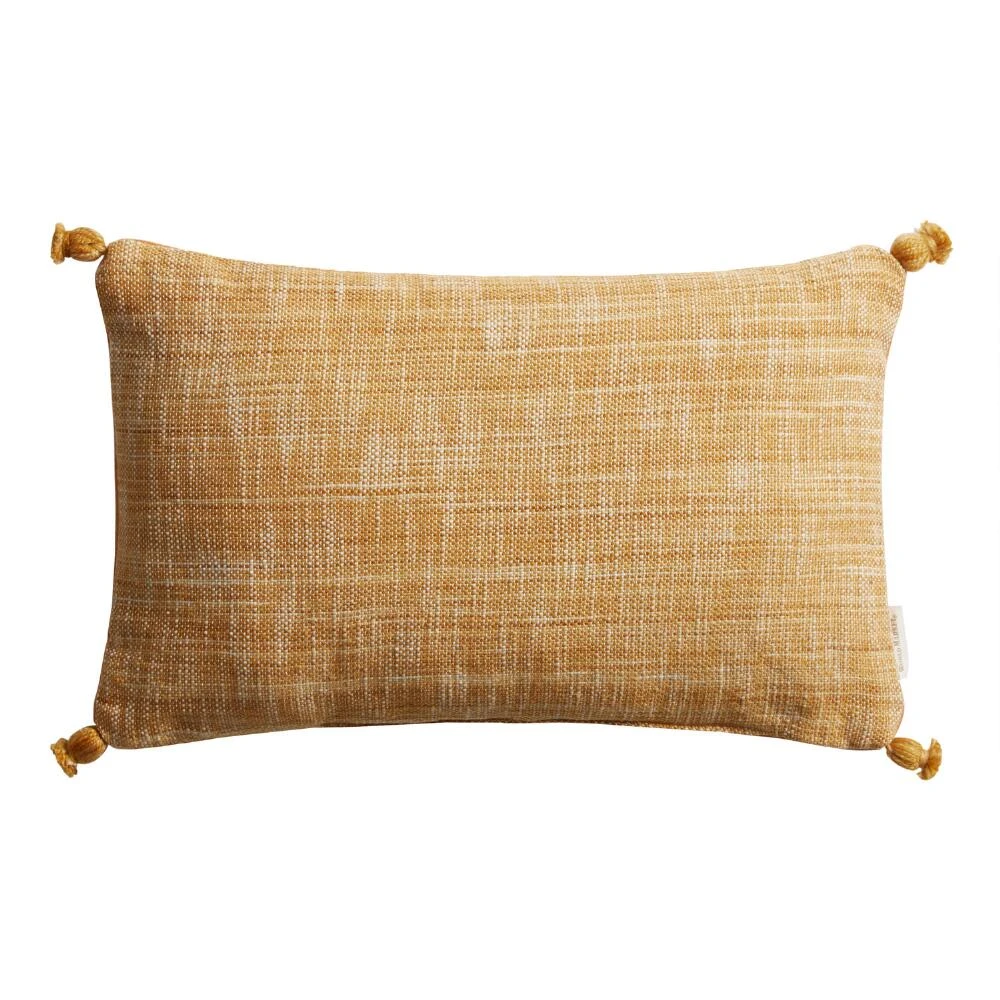 World Market Woven Corner Tassel Indoor Outdoor Lumbar Pillow - Image 4