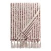 World Market Ashlen Terracotta And White Stripe Terry Bath Towel