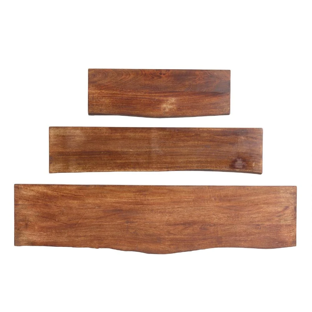 World Market Organic Edge Wood Mix & Match Wall Shelf