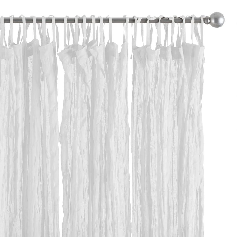 World Market Cotton Crinkle Voile Curtains Set of 2 - Image 6