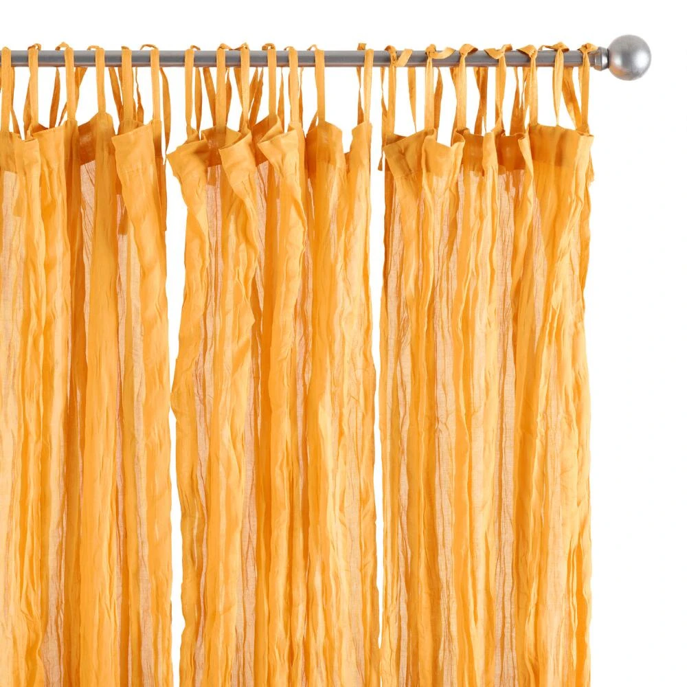 World Market Cotton Crinkle Voile Curtains Set of 2 - Image 8