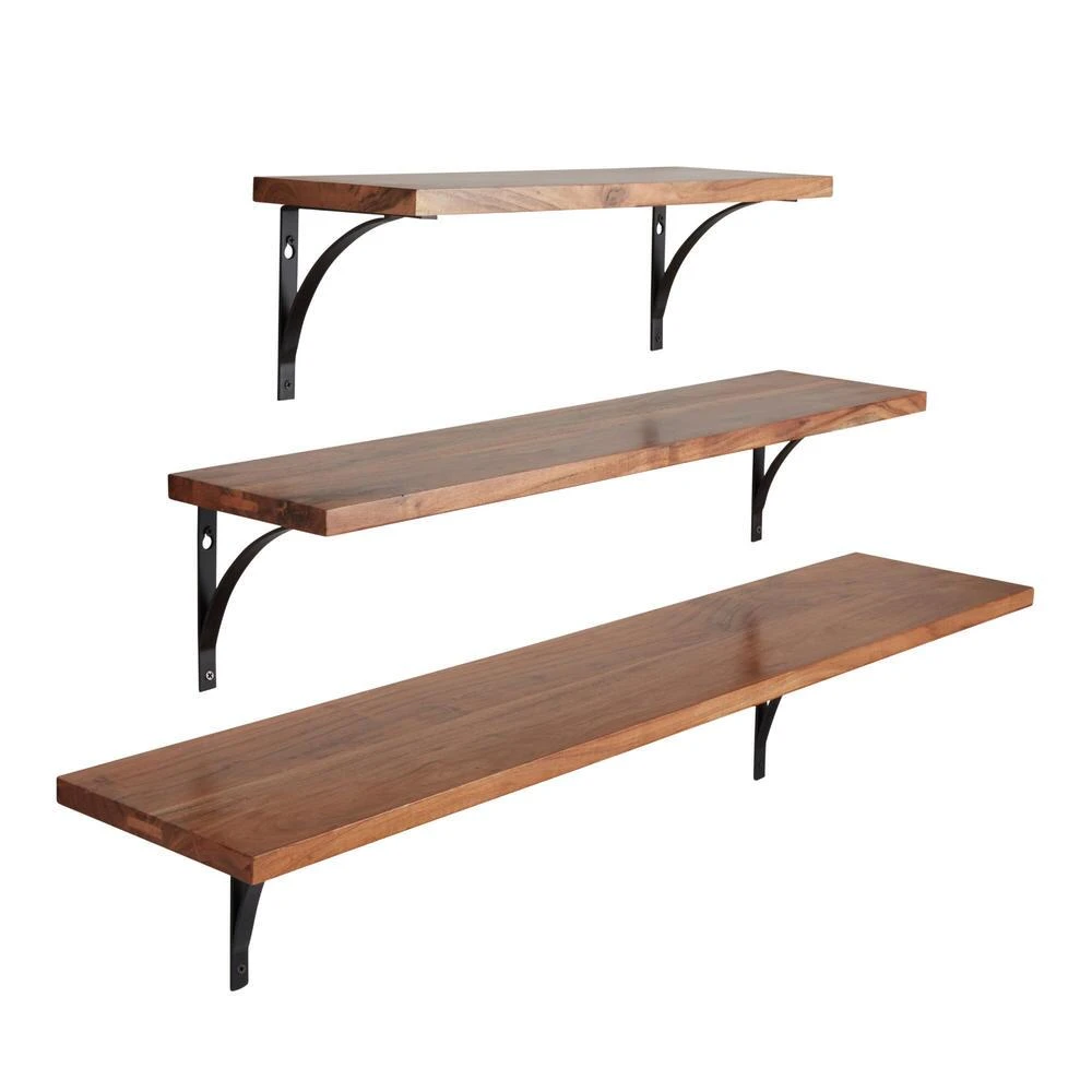 World Market Acacia Wood Mix & Match Wall Shelf - Image 4
