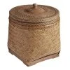 World Market Benji Natural Rattan Basket With Lid