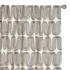 World Market Arches Cotton Sleeve Top Curtains Set Of 2