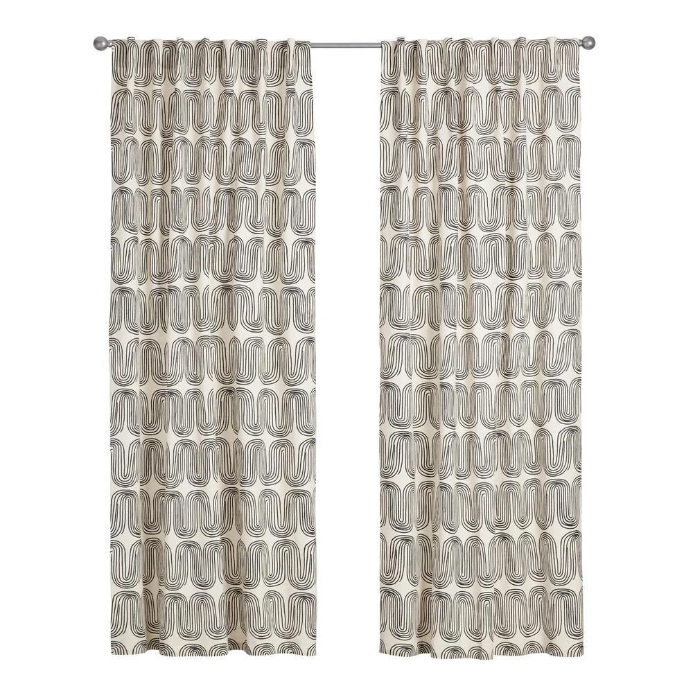 World Market Arches Cotton Sleeve Top Curtains Set Of 2 - Image 2