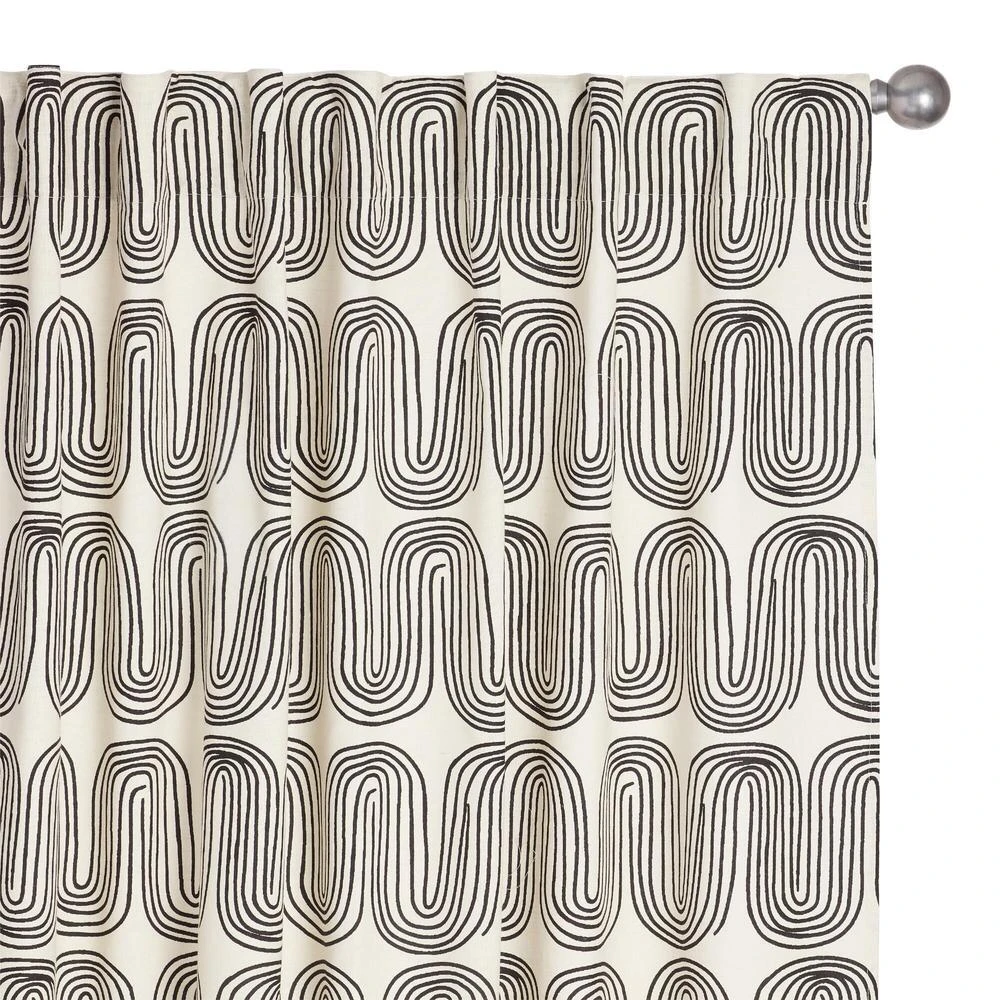 World Market Arches Cotton Sleeve Top Curtains Set Of 2 - Image 3