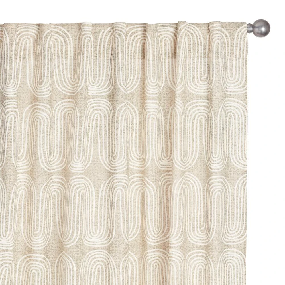 World Market Arches Cotton Sleeve Top Curtains Set Of 2 - Image 4